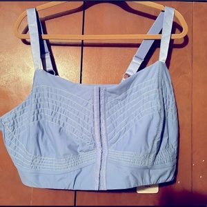 Blue Fabletics low impact sports bra